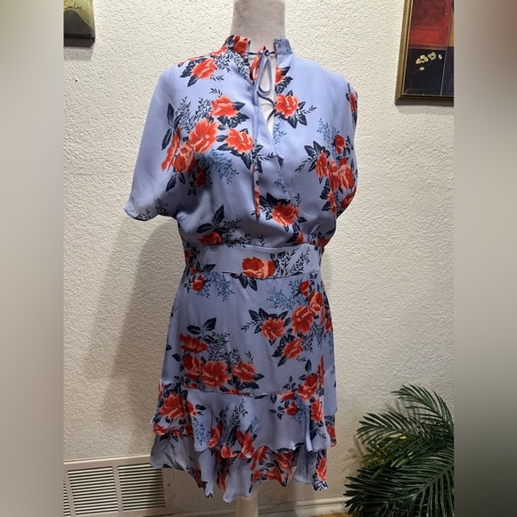 Parker Natalie Floral Fit-and-Flare Dress size 8 - Picture 3 of 12